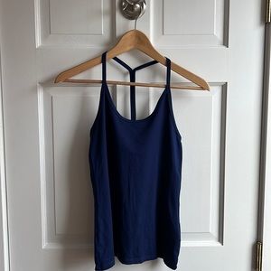 Nike dri fit blue fitted tank